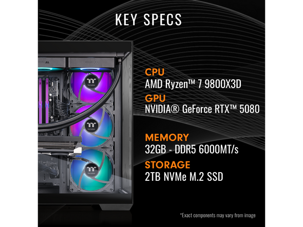 Thermaltake Gaming Desktop PC NE 9880-V380B Intel Core i9-14900KF 32GB DDR5 2TB