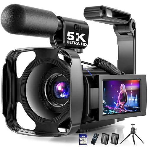BREGOO X70 5K VIDEO CAMERA CAMCORDER VLOGGING CAMERA FOR YOUTUBE - BLACK