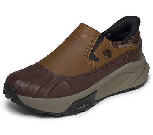 SKECHERS MEN'S JOHN DEERE KNOX BRANDO CASUAL SLIP-INS WATERPROOF ACDB Size: 9 New