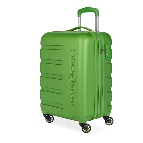 SWISSGEAR SIGNATURE HARDSIDE EXPANDABLE CARRY-ON SPINNER LUGGAGE - LIME GREEN New