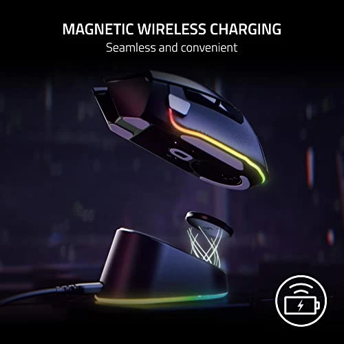 RAZER MOUSE DOCK PRO WITH WIRELESS CHARGING PUCK MAGNETIC WIRELESS CHARGING New
