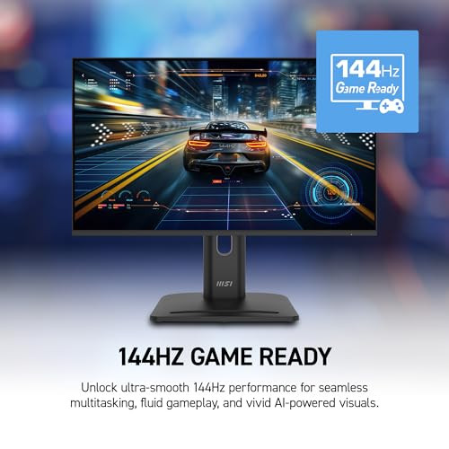 MSI PRO MP272 E14C 27" IPS FHD OFFICE MONITOR 144HZ FREE-SYNCH HDMI VESA - BLACK