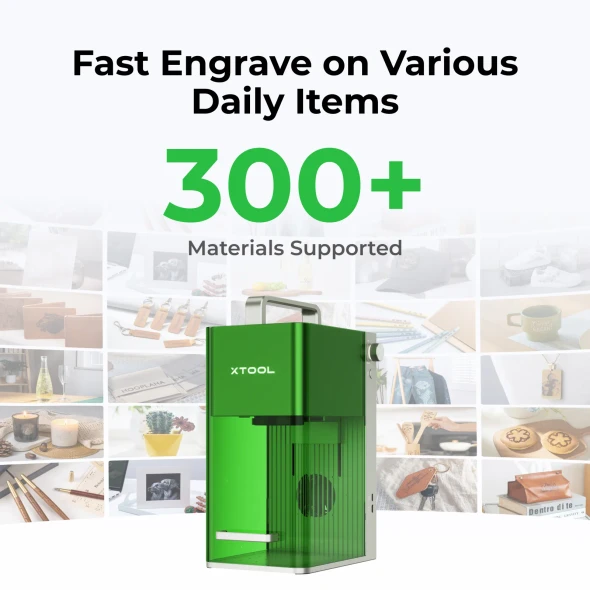XTOOL PROFESSIONAL PORTABLE DUAL-LASER ENGRAVING SYSTEM - GREEN