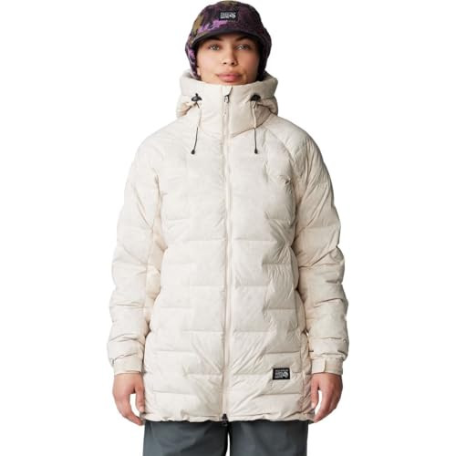 OL0545-170 MOUNTAIN HARDWEAR WOMEN'S STRETCHDOWN PARKA TALC S