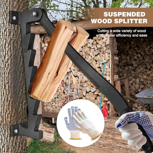 Vdsfand Wall Mounted Kindling Splitter Firewood Kindling Splitter - Portable W00 New