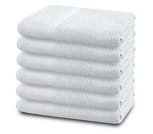 SIMPLY LOFTY 100% Cotton Bath Towels Set | 24"x46" Pack of 6 Small Towels 161550 New