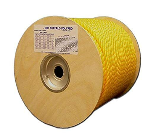 T.W Evans Cordage Co. 80-025 3/8-Inch 600 Feet Buffalo Twisted Polypro Rope