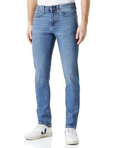 AMAZON ESSENTIALS MEN'S ATHLETIC-FIT STRETCH JEANS - SIZE 36X30 - LIGHT WASH
