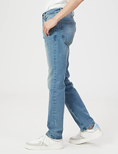 AMAZON ESSENTIALS MEN'S ATHLETIC-FIT STRETCH JEANS - SIZE 36X30 - LIGHT WASH