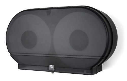 Palmer Fixture RD0027-02 Twin Jumbo Toilet Paper Dispenser, Black Translucent New