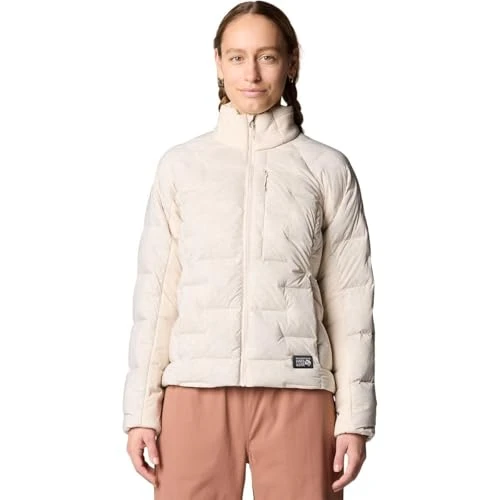 MOUNTAIN HARDWEAR WOMEN'S STRETCHDOWN HIGH-HIP JACKET - SIZE M - TALC New