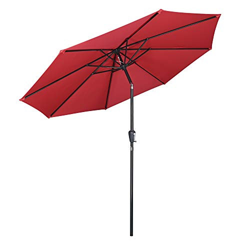 YESCOM 10FT UV50+ 3000PA OUTDOOR TABLE PATIO UMBRELLA CRANK TILT 07UMB048-10FTAL