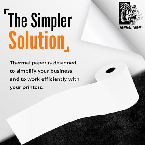 Thermal Tiger 3 1/8 X 230 Thermal Paper Rolls 50 Rolls/Box BPA-Free - New New