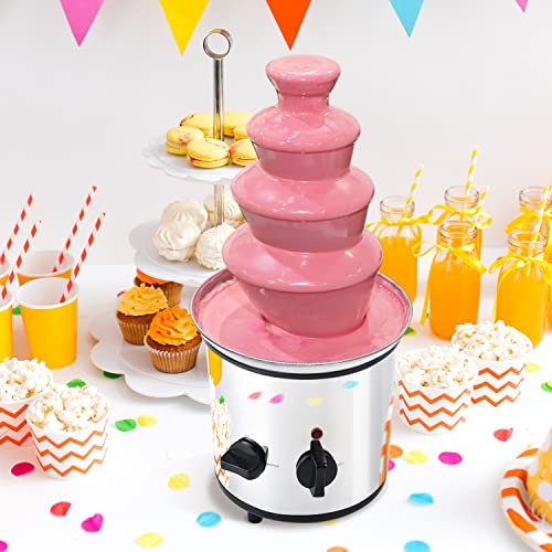 Chocolate Fountain 4 Tiers Electric Melting Machine Chocolate Fondue New