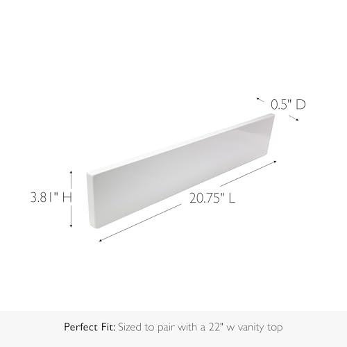Design House Universal Cultured Marble Side Splash, 21.5" B003UH9KFG White New