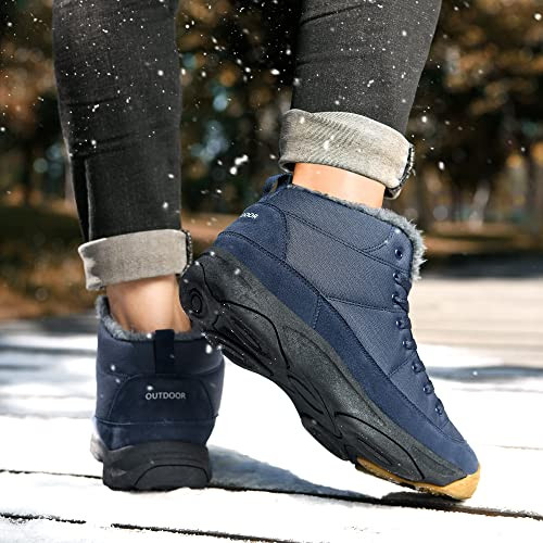Azooken Men's Winter Snow Boots Mountaineering Boot Water Resistant B09D3KBQ9W