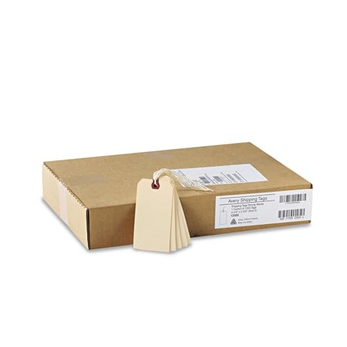 Avery Price Tags with String Attached, 11.5 pt. Stock, 1000 Hang Tags B003H8WRC6 New