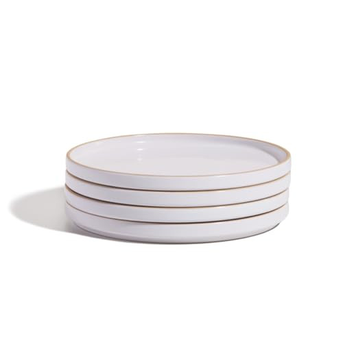 Our Place Salad Plates Set of Four 8.5” Ceramic Plates Versatile - Steam New