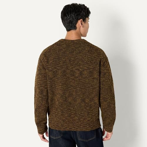 AEMN73914 AMAZON ESSENTIALS MEN'S TWO-TONE HEARYWEIGHT PULLOVER SWEATER - XL New
