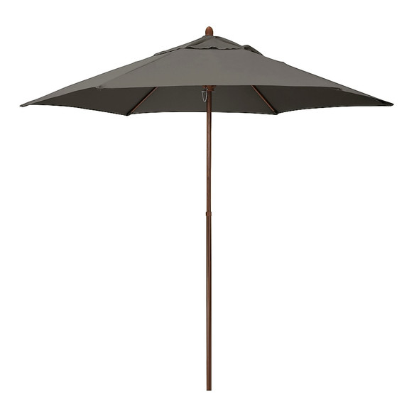 ASTELLA 9-FT STEEL TAUPE NO-TILT MARKET PATIO UMBRELLA - TAUPE