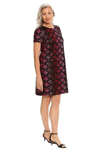 LONDON TIMES WOMEN'S DRESSES SEQUIN DRESS OCCASION EVENT PARTY SIZE 16 - PINK New