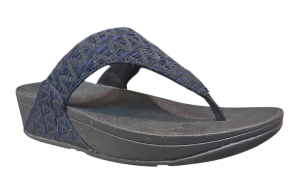 FITFLOP LULU GEO WOMEN SANDALS - SIZE: WOMEN 8 (AU/UK W6) - BLACK MIX New