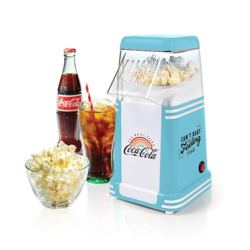 Nostalgia Hot Air Electric Popcorn Bucket with Lid, 24 Cup, Healthy Oil Free