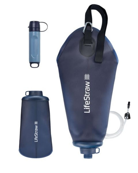 LIFESTRAW PEAK SERIES 3-IN-1 WATER FILTRATION KIT - NAVY New