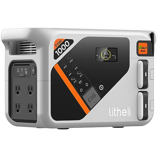Litheli Portable Power Station Eclair 1000 Camping, Emergency, Solar Panels New