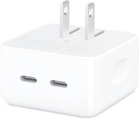 APPLE 35W DUAL USB-C PORT COMPACT POWER ADAPTER - WHITE