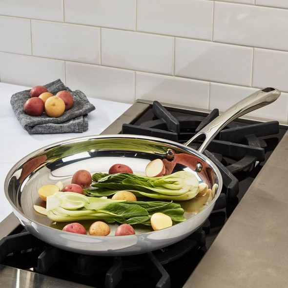 CUISINART CLASSIC 12" SKILLET OVEN BROILER SAFE - STAINLESS STEEL