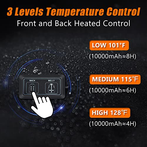 FUN WEEKEND Heated Vest for Women, 9 Heating Modules, 3 Heating Levels (Medium)
