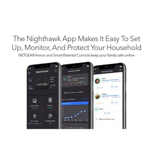 NETGEAR NIGHTHAWK RAX9-100PAR DUAL-BAND WIFI 6 ROUTER - BLACK