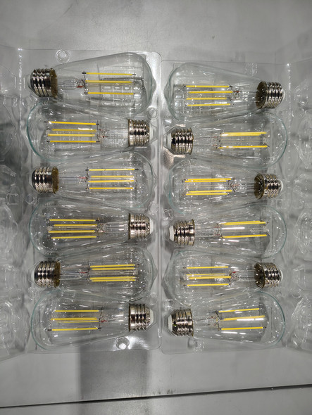 GENERIC 12 PACK 6W ST58 NON-DIMMABLE E26 VINTAGE LED EDISON BULBS - WHITE