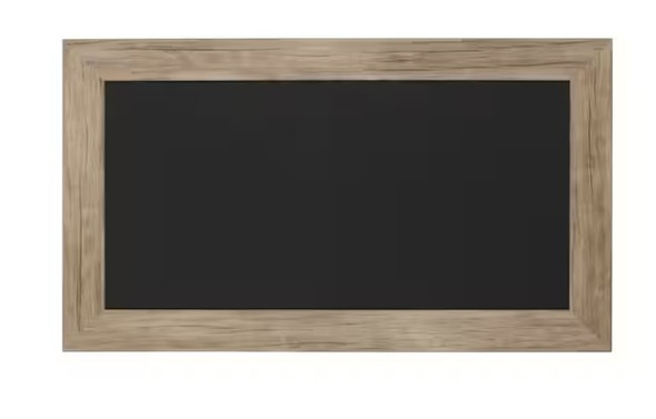 DESIGNOVATION BEATRICE CHALKBOARD 13"X23" MEMO BOARD - RUSTIC BROWN