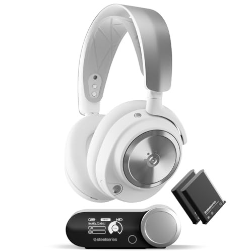 STEELSERIES ARCTIS NOVA PRO WIRELESS WHI/WIRED GAMING HEADSET 73307-B - WHITE