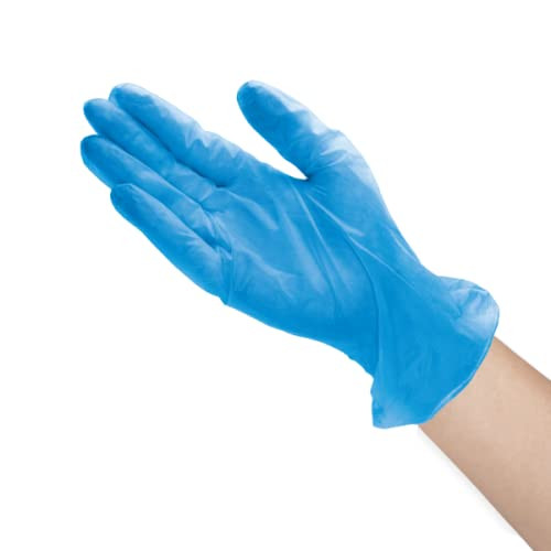 Karat Vinyl Powder-Free Gloves (Blue) - Case of 1000 (Large) New