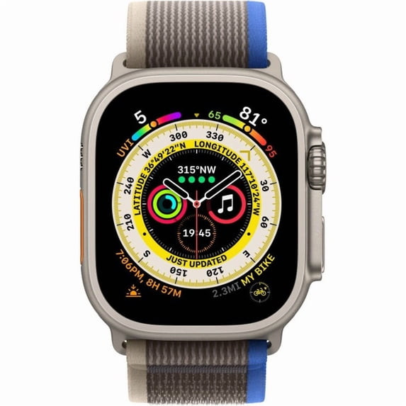 APPLE 49MM BLUE/GRAY TRAIL LOOP BAND, M/L