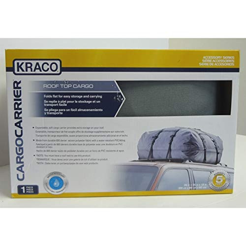 Auto Expressions-223102 Roof Top Cargo Carrier Water Resistant - Grey New