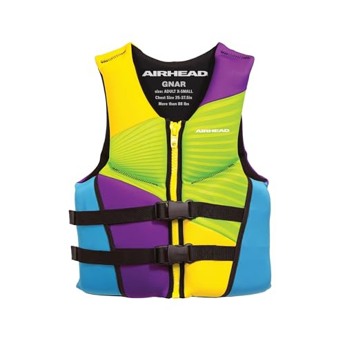 Airhead Adult/Youth Gnar Kwik-Dry Neolite Life Jacket, US Coast Guard Approved New