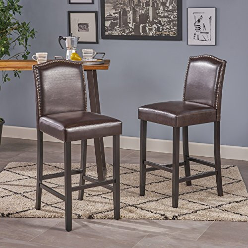 Christopher Knight Home Markson Barstools, 2-Pcs Set, Brown New