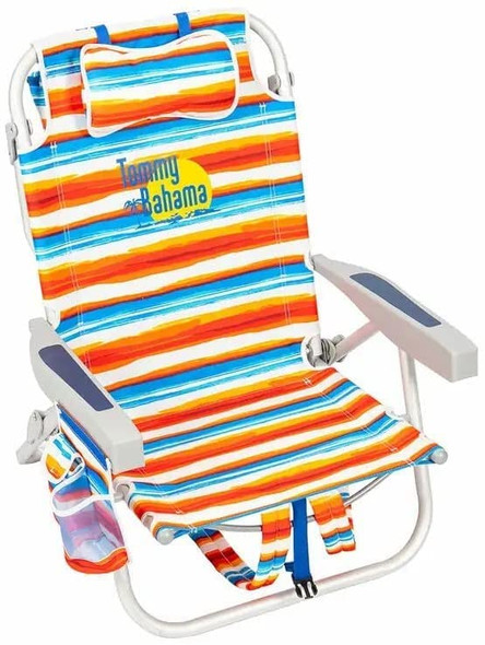 Tommy Bahama Backpack Beach Chair, Aluminum, ( Sailfish and Palms) New