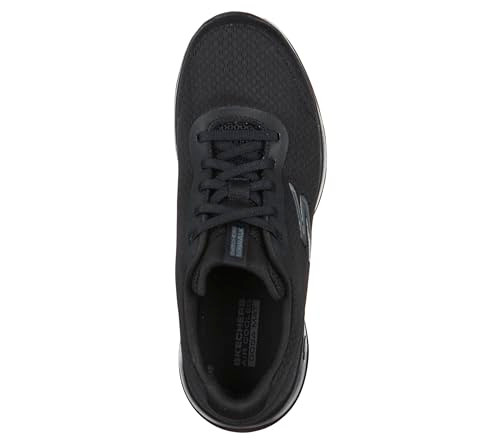 124094W SKECHERS WOMEN'S GO WALK JOY ECSTATIC SNEAKER WIDE SIZE 9.5 Black New