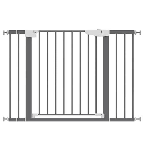 29.7-46" Baby Gate Stairs No Drill Auto Close Gate - B0BMQG1Y25 - NEW New