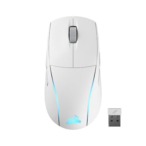 CORSAIR M75 Wireless RGB Lightweight FPS Gaming Mouse - White
