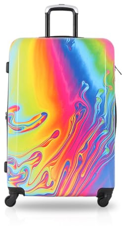 TUCCI DISEGNO TUCCI ITALY – VORTICE II ART 3-PIECE HARDSIDE UNISEX - MULTICOLOR New