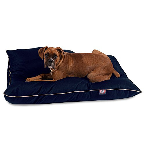Majestic Pet 46x35 Inch Washable Dog Bed - Navy Blue New