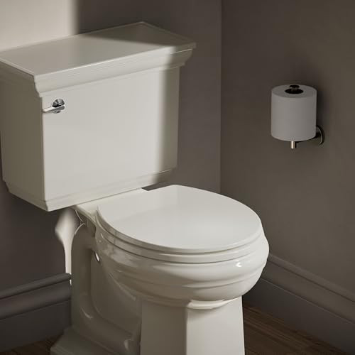 KOHLER K-4775-47 Brevia Round Toilet Seat with Quick-Release Hinges, Almond New