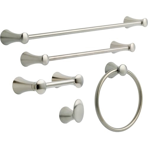 DELTA 73818-SS Lahara Towel Rack, 18 Inch, Brilliance Stainless Steel