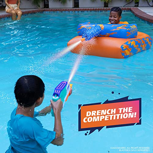 NERF Super Soaker Megaforce Battle Tank Ride-On Inflatable Pool Float SOAK-7252